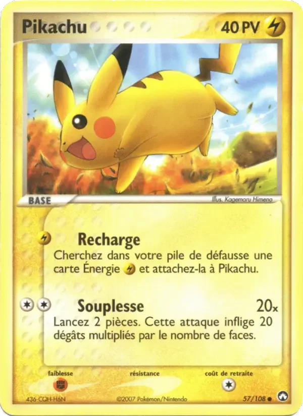 Carte Pokémon Pikachu — Gardiens du Pouvoir