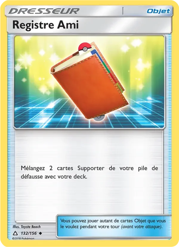 Carte Pokémon Registre Ami — Ultra-Prisme