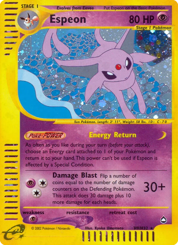 Carte Pokémon Mentali — Aquapolis