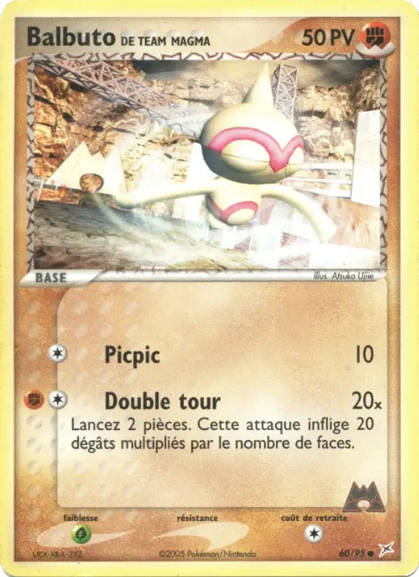 Carte Pokémon Balbuto de Team Magma — Team Magma vs Team Aqua