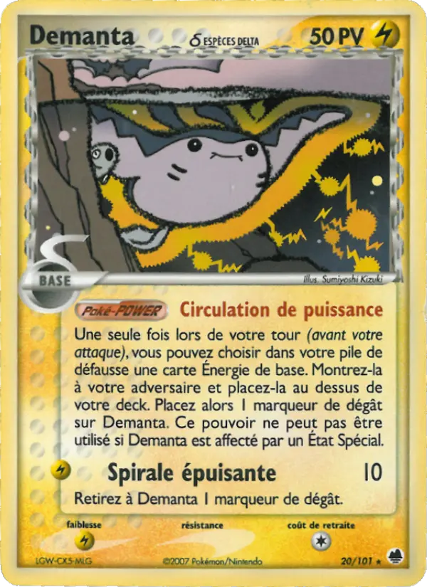 Carte Demanta δ