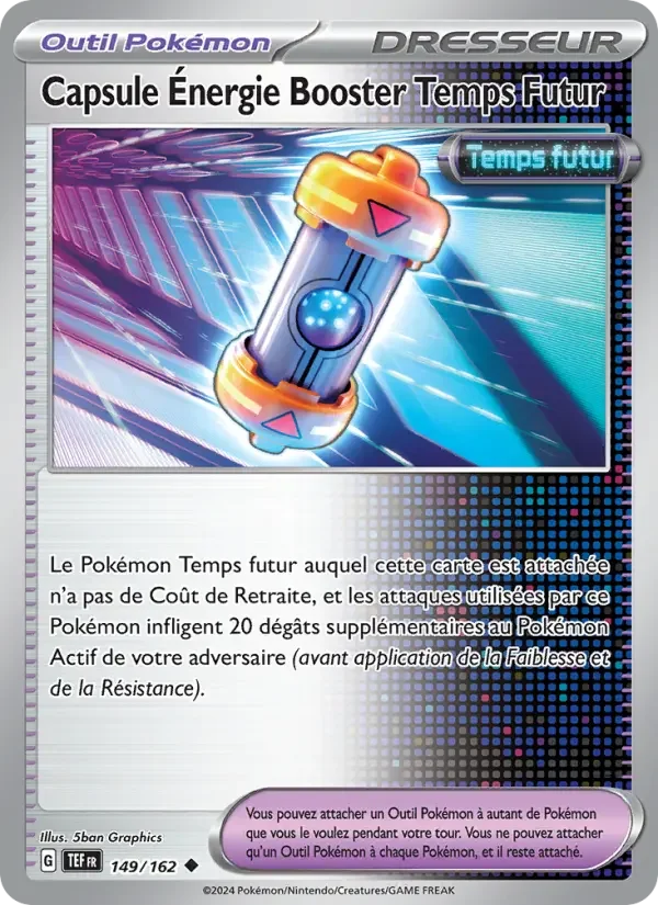 Carte Capsule Énergie Booster Temps Futur