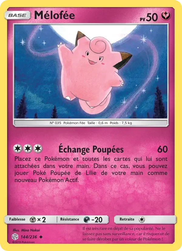 Carte Pokémon Mélofée — Éclipse Cosmique
