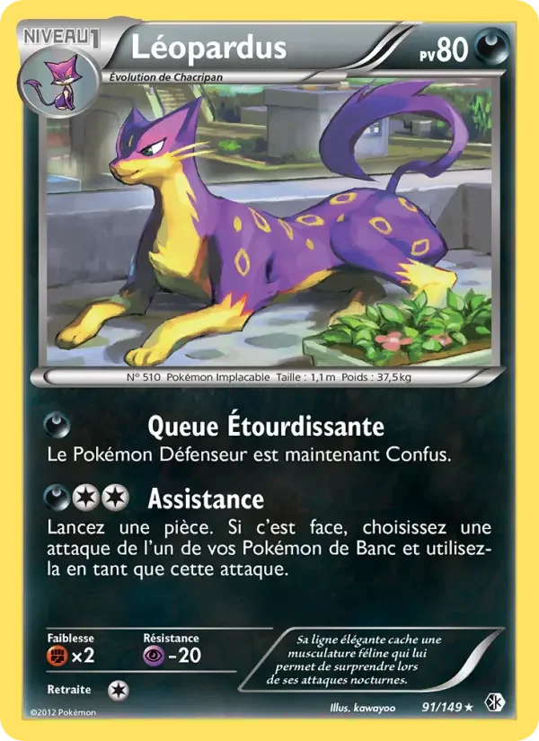 Carte Pokémon Léopardus — Frontières Franchies