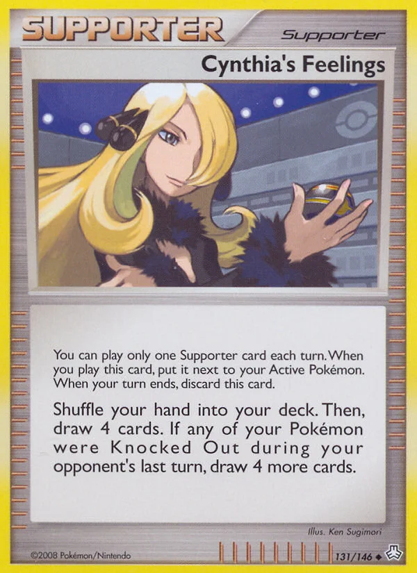 Carte Pokémon Les sentiments de Cynthia — Éveil des Légendes