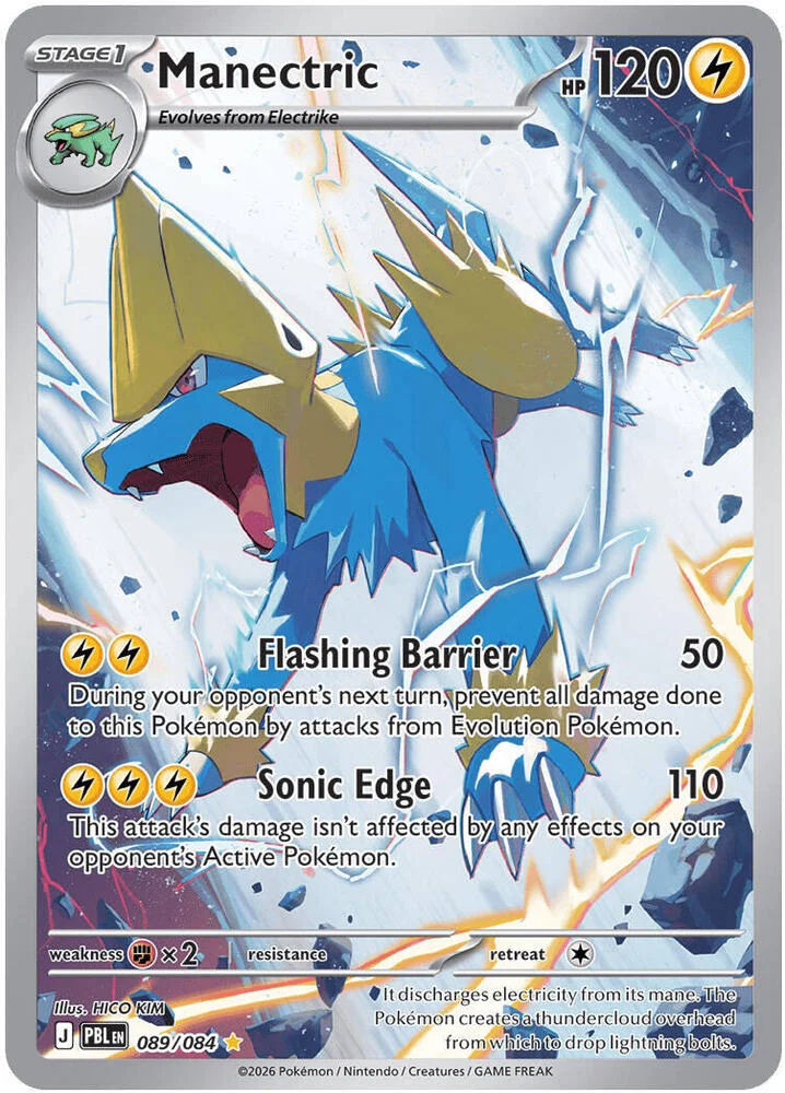 Carte Pokémon Manectric — Nuit Noire
