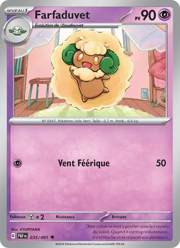 Carte Pokémon Farfaduvet — Destinées de Paldea