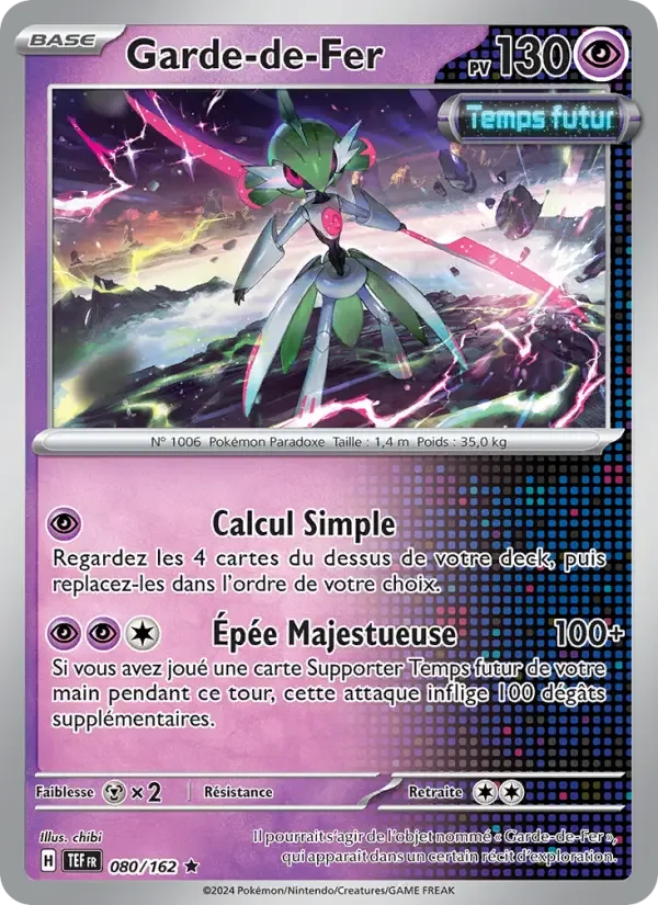 Carte Pokémon Garde-de-Fer — Forces Temporelles