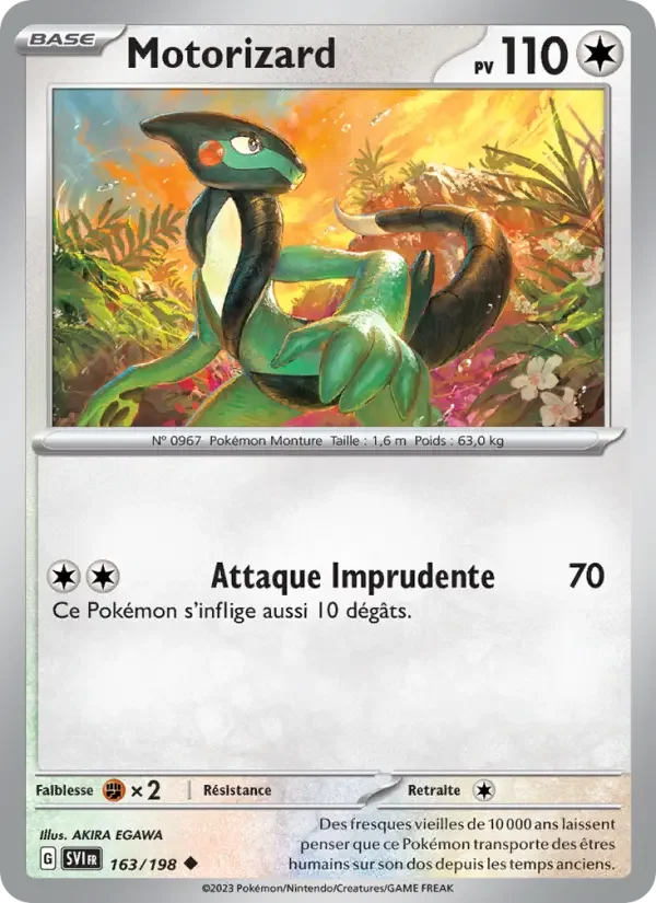 Carte Pokémon Motorizard — Écarlate et Violet