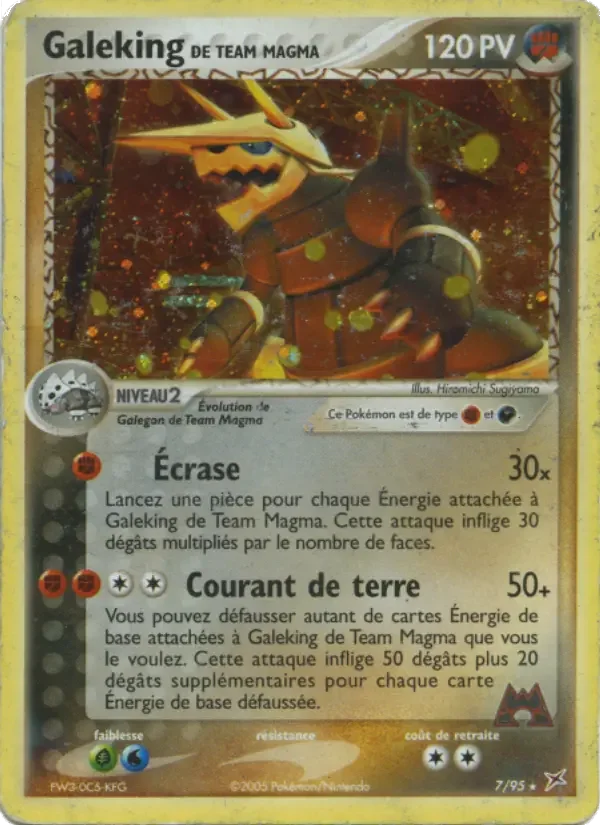 Carte Galeking de Team Magma