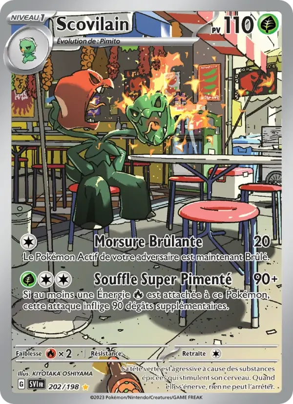 Carte Pokémon Scovilain — Écarlate et Violet