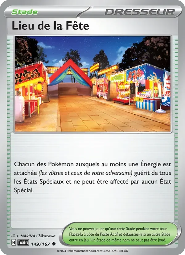 Carte Lieu de la Fête
