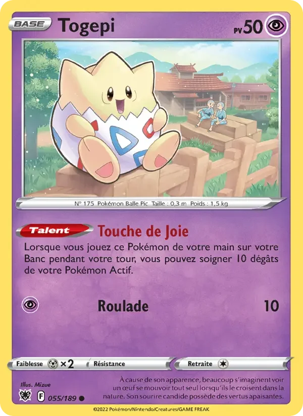Carte Pokémon Togepi — Astres Radieux