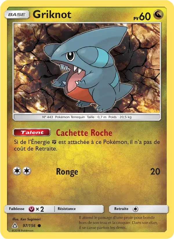 Carte Pokémon Griknot — Ultra-Prisme
