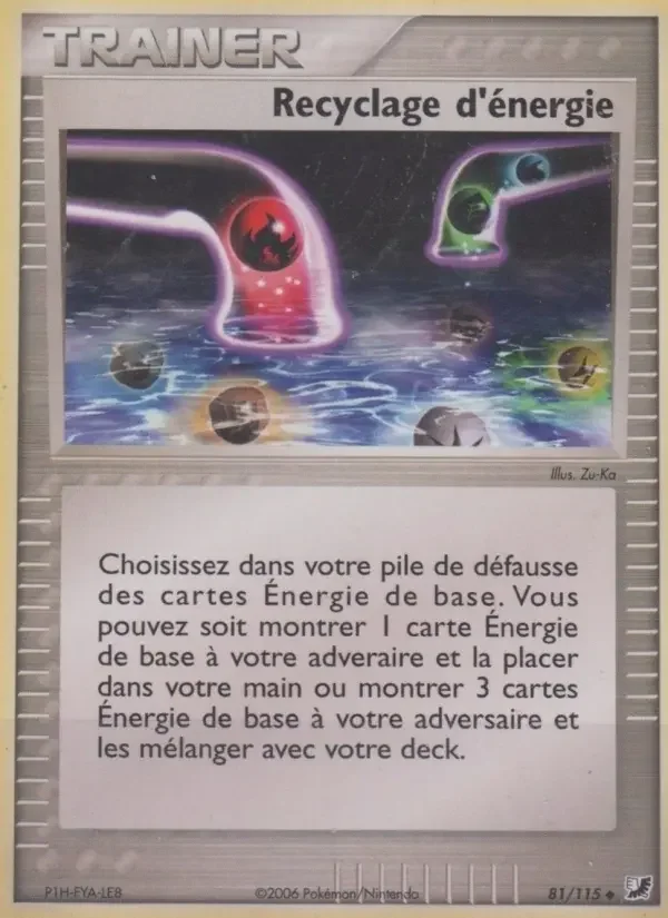 Carte Recyclage d'énergie