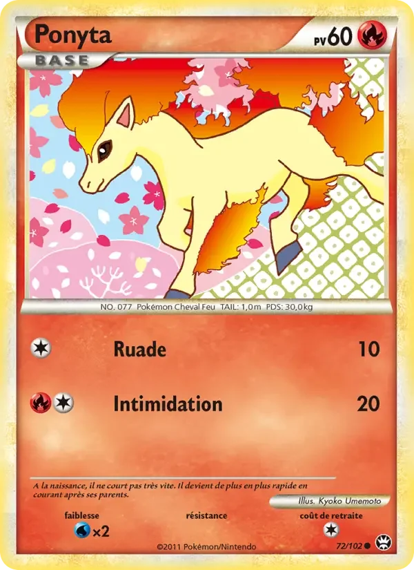Carte Pokémon Ponyta — Triomphe