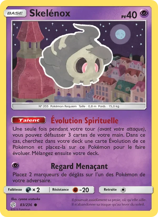 Carte Pokémon Skelénox — Éclipse Cosmique