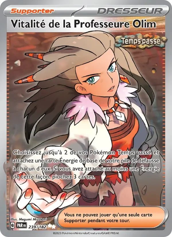 Carte Pokémon Vitalité de la Professeure Olim — Faille Paradoxe