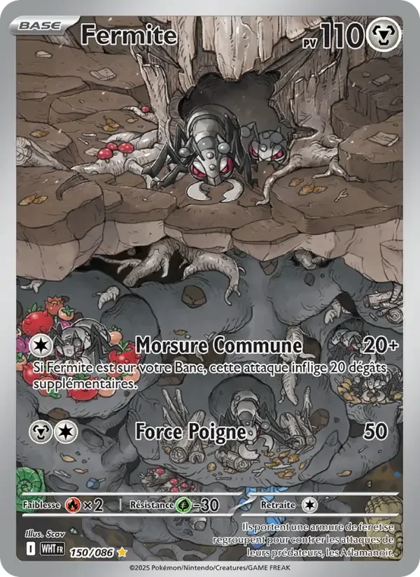 Carte Pokémon Fermite — Flamme Blanche