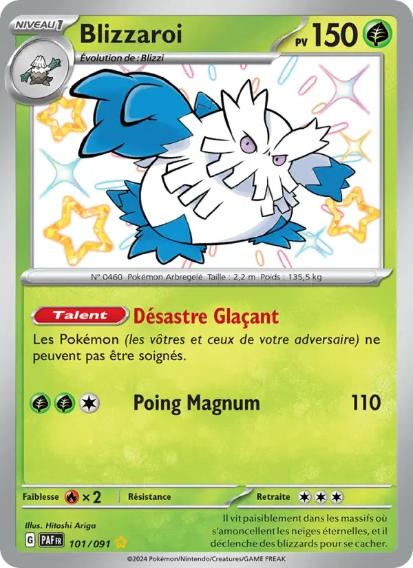 Carte Pokémon Blizzaroi — Destinées de Paldea