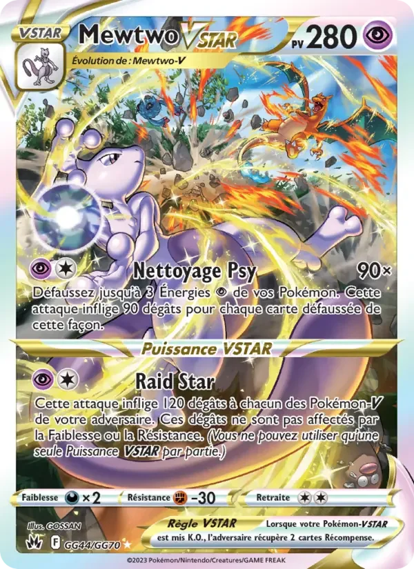 Carte Pokémon Mewtwo VSTAR — Zénith Suprême