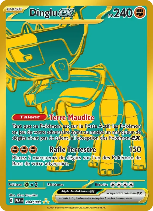 Carte Pokémon Dinglu-ex — Destinées de Paldea
