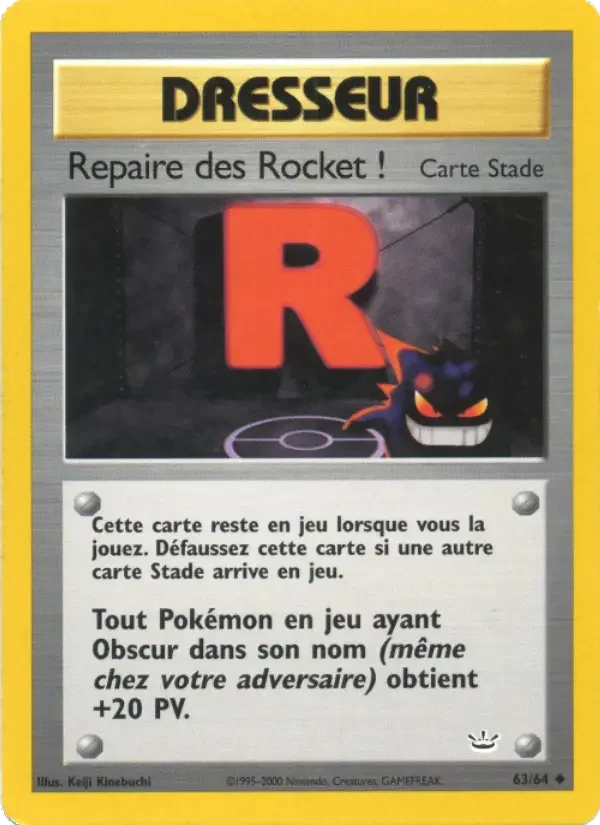 Carte Repaire des Rocket !