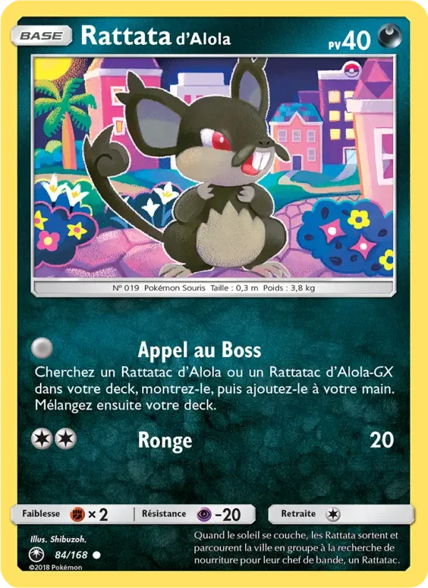 Carte Pokémon Rattata d’Alola — Tempête Céleste
