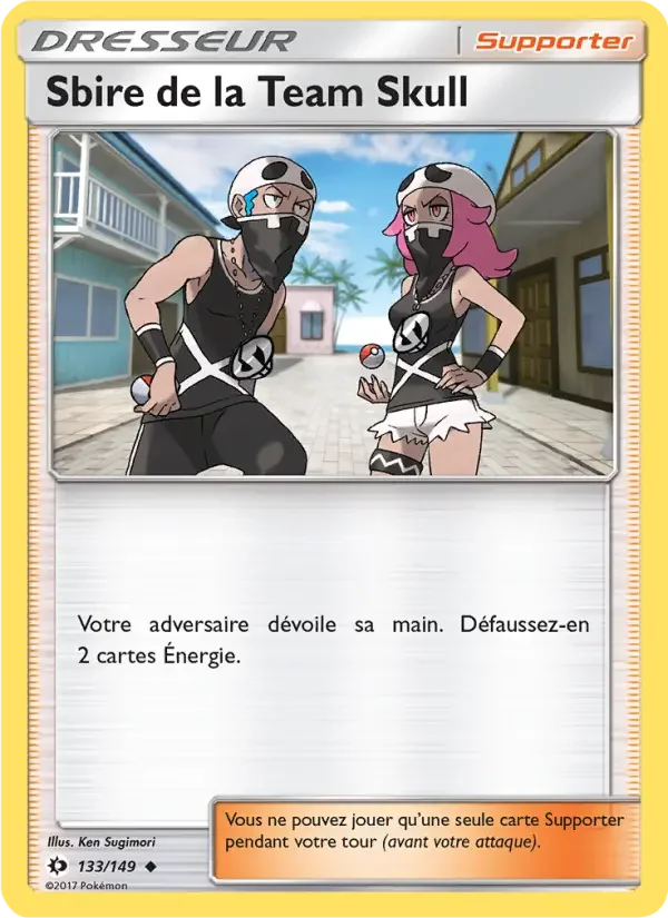 Carte Pokémon Sbire de la Team Skull — Soleil et Lune
