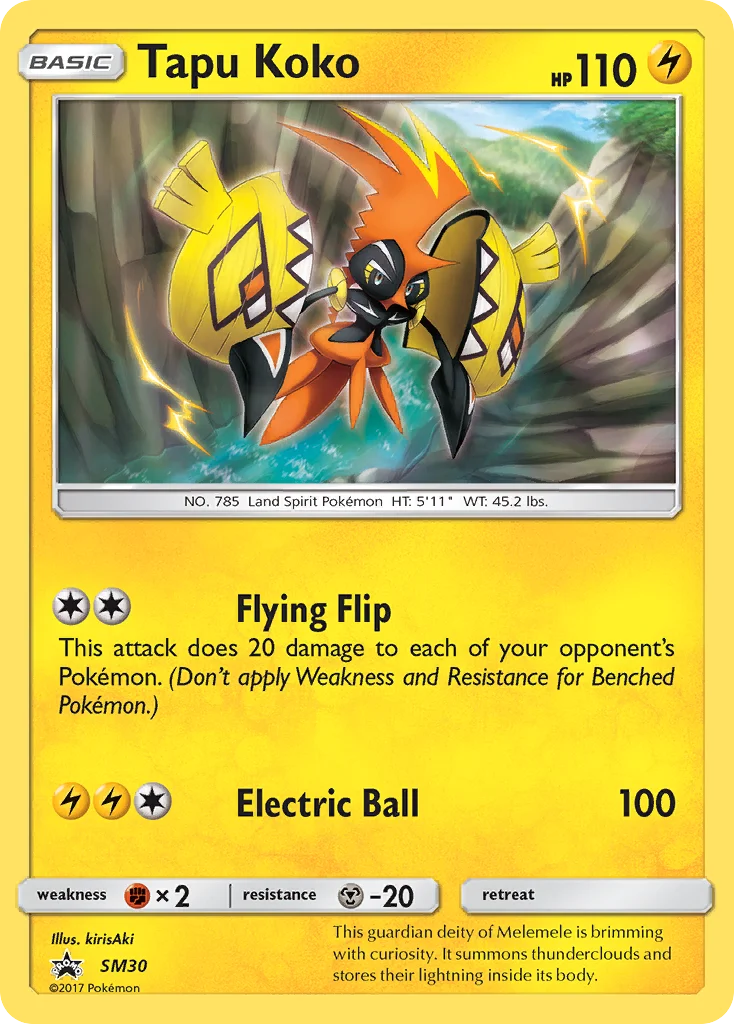 Carte Pokémon Tokorico — Promos Soleil et Lune