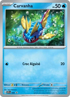Carte Pokémon Carvanha — Promos Écarlate et Violet