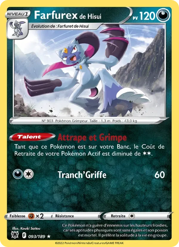 Carte Pokémon Farfurex de Hisui — Astres Radieux
