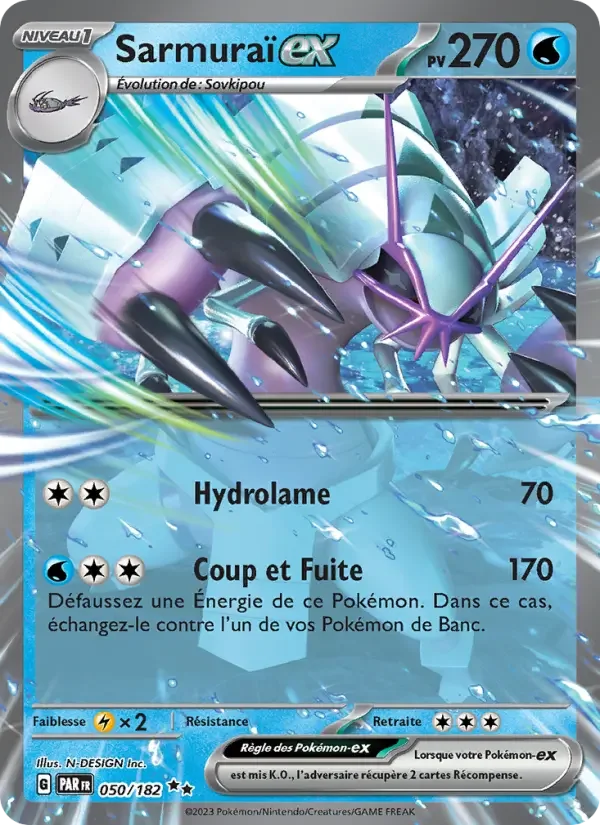 Carte Pokémon Sarmuraï-ex — Faille Paradoxe