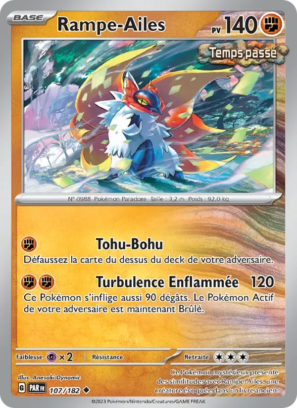 Carte Pokémon Rampe-Ailes — Faille Paradoxe