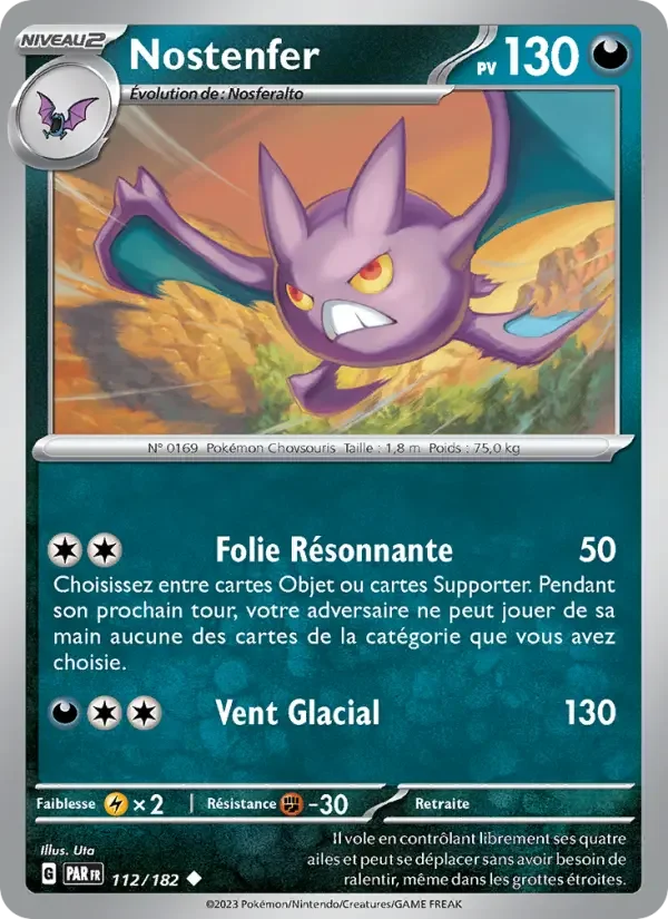 Carte Pokémon Nostenfer — Faille Paradoxe