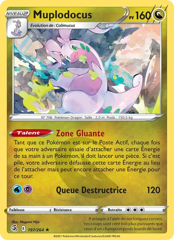 Carte Pokémon Muplodocus — Poing de Fusion