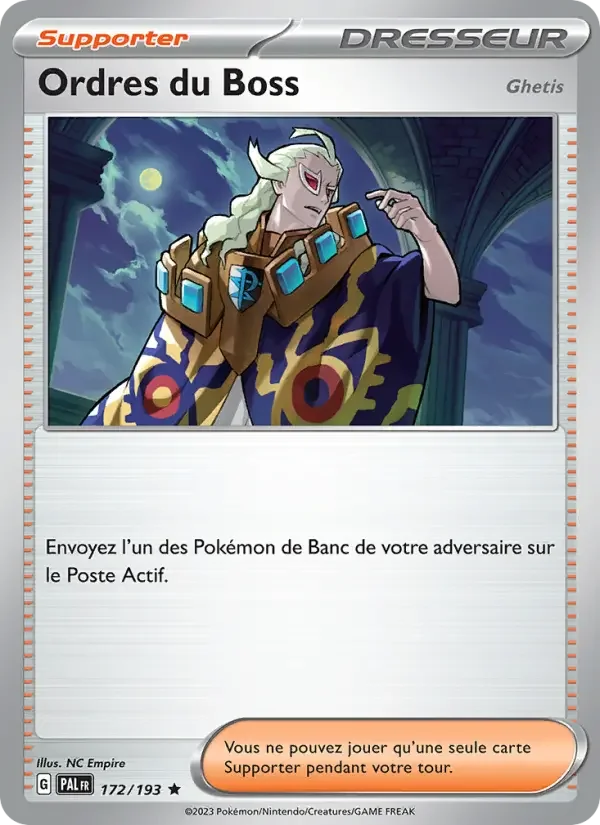 Carte Ordres du Boss