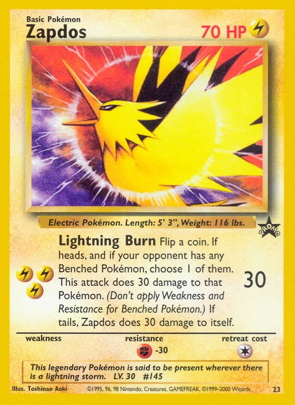 Carte Pokémon Électhor — Promos Wizards