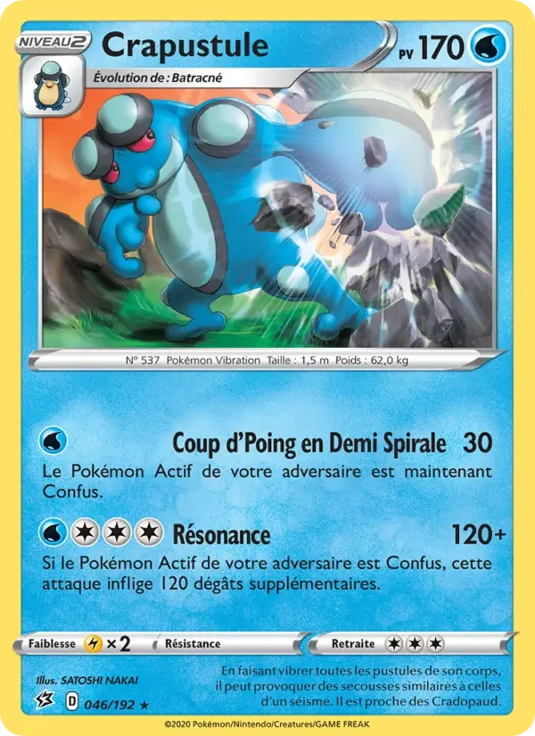 Carte Pokémon Crapustule — Clash des Rebelles