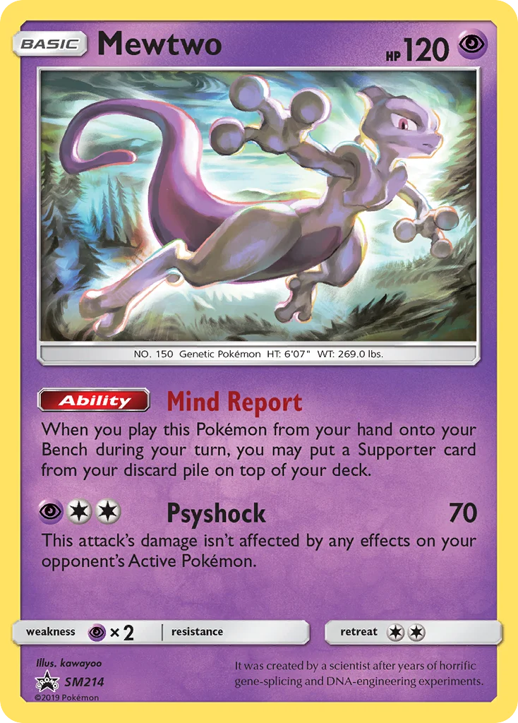 Carte Pokémon Mewtwo — Promos Soleil et Lune