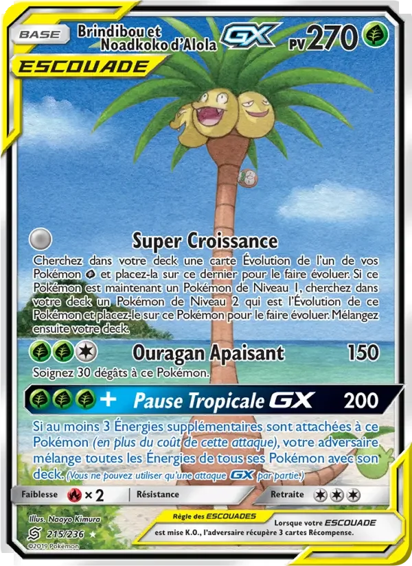 Carte Pokémon Brindibou et Noadkoko d’Alola GX — Harmonie des Esprits