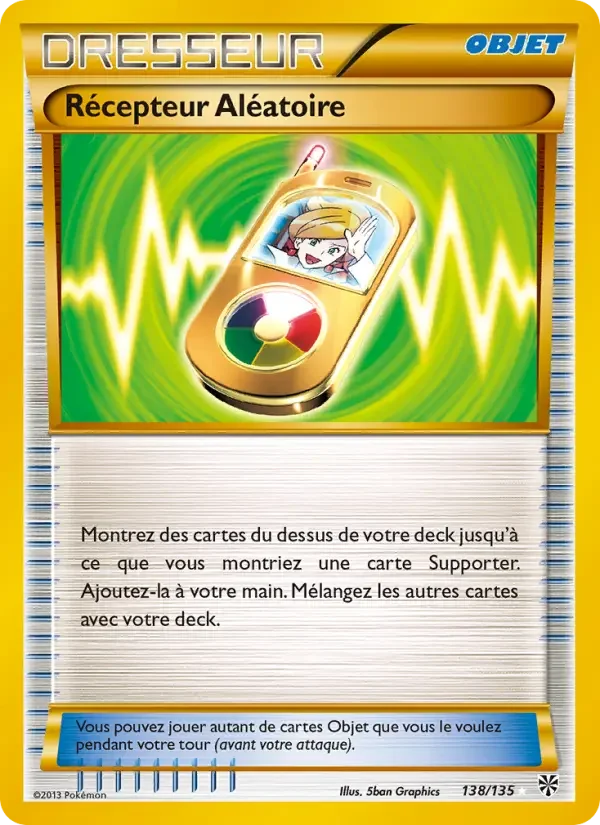 Carte Pokémon Récepteur Aléatoire — Tempête Plasma