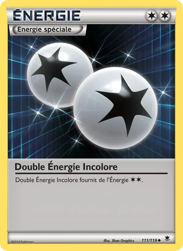 Carte Double Énergie Incolore