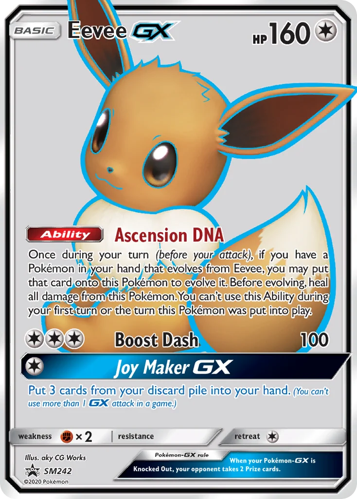 Carte Pokémon Évoli GX — Promos Soleil et Lune