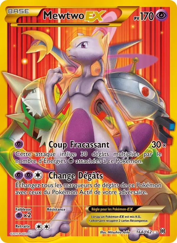 Carte Pokémon Mewtwo EX — Impulsion TURBO