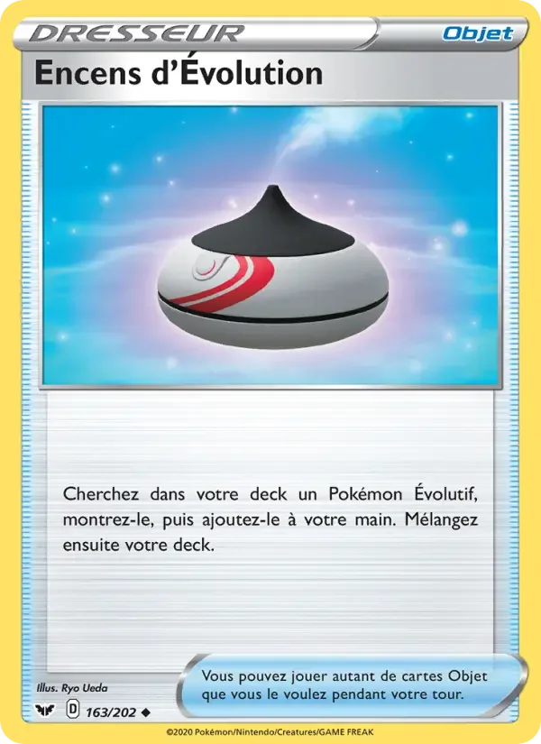 Carte Pokémon Encens d'Évolution — Épée et Bouclier