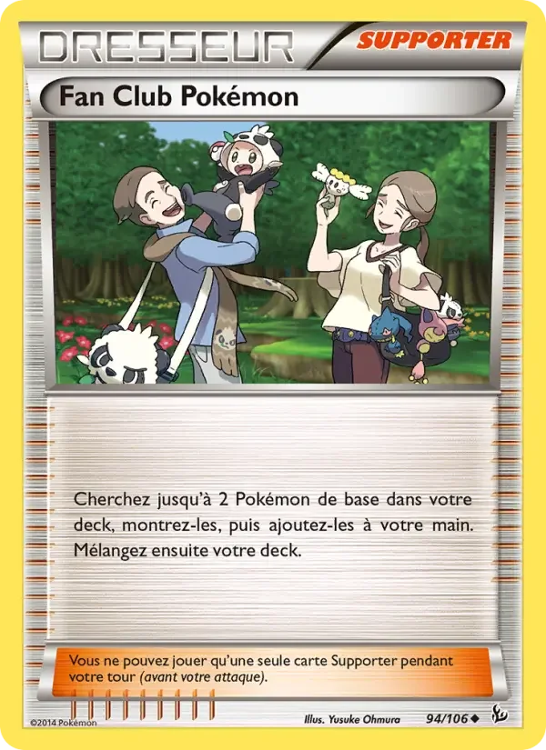 Carte Fan Club Pokémon