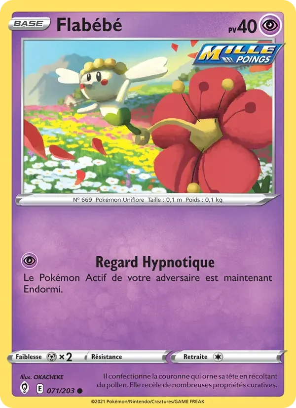 Carte Pokémon Flabébé — Évolution Céleste
