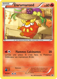 Carte Pokémon Darumaka — Promos Noir et Blanc