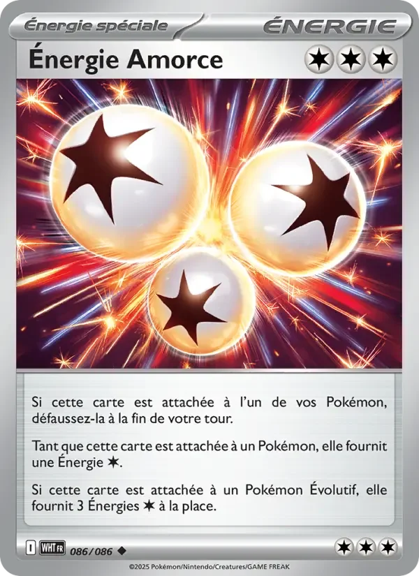 Carte Pokémon Énergie Amorce — Flamme Blanche